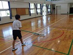 モップでぴかぴかに