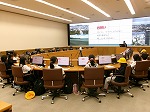 災害対策センターで、兵庫県の防災について学んだよ